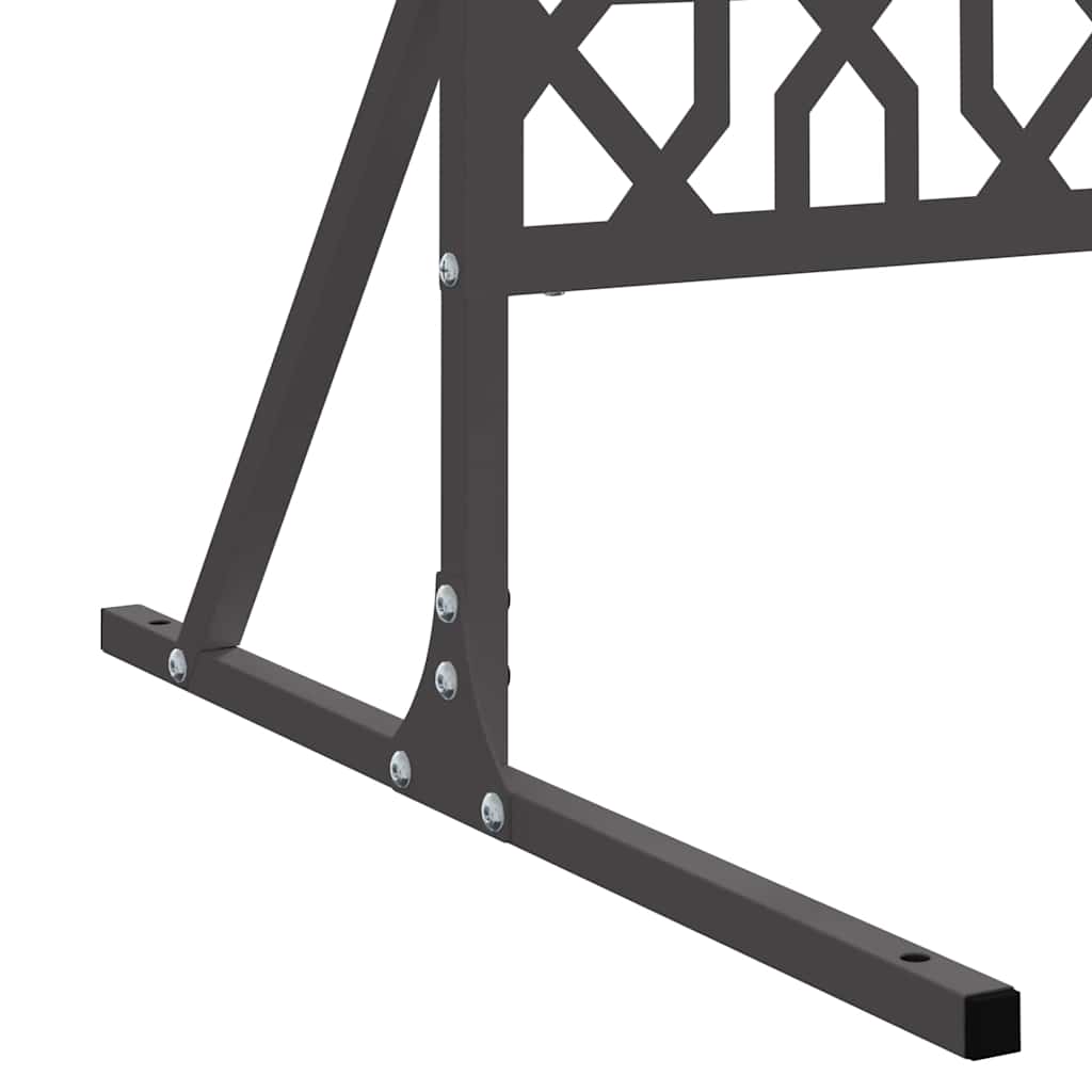 Schermo per Privacy Nero 100 x 50 x 180 cm Acciaio