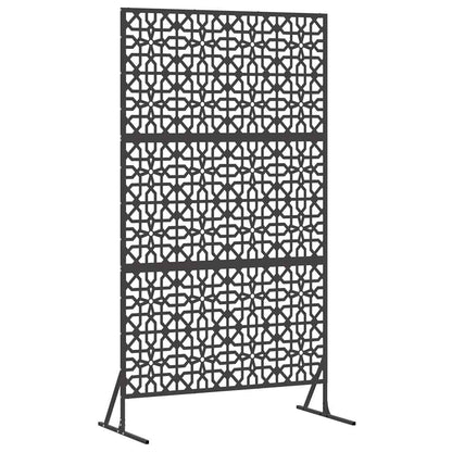 Schermo per Privacy Nero 100 x 50 x 180 cm Acciaio
