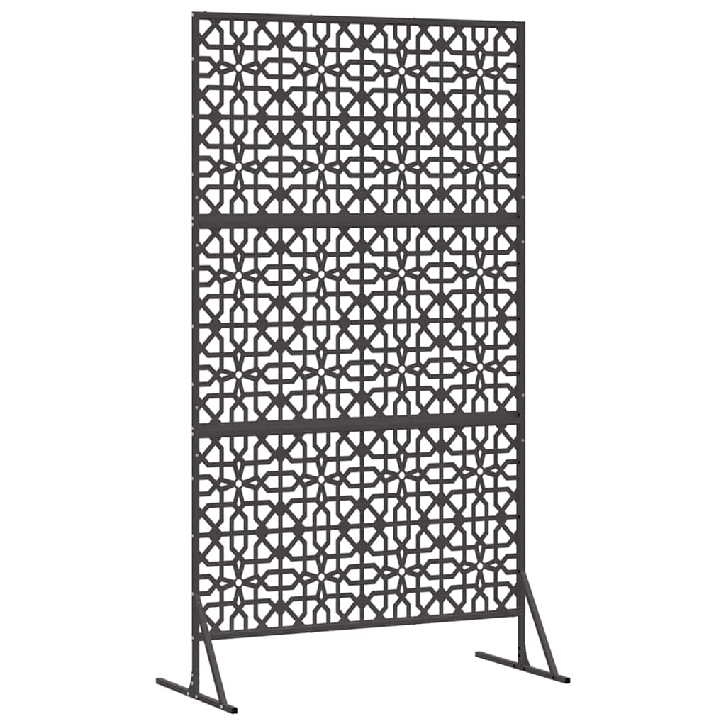 Schermo per Privacy Nero 100 x 50 x 180 cm Acciaio