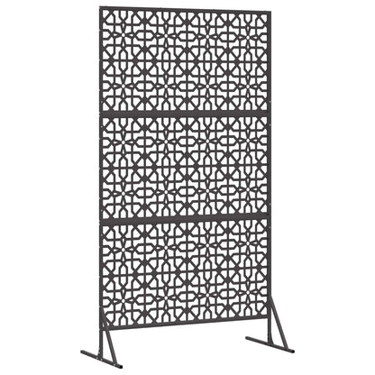 Schermo per Privacy Nero 100 x 50 x 180 cm Acciaio