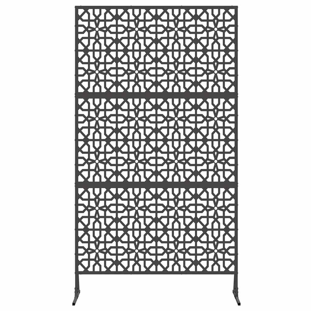 Schermo per Privacy Nero 100 x 50 x 180 cm Acciaio