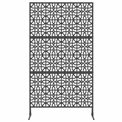 Schermo per Privacy Nero 100 x 50 x 180 cm Acciaio