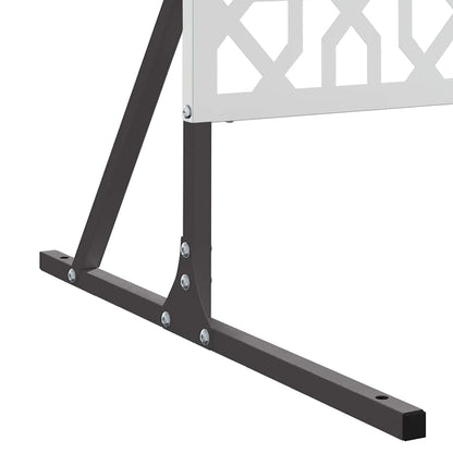 Schermo per Privacy Grigio 100 x 50 x 180 cm Acciaio