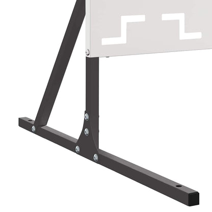 Schermo per Privacy Grigio 100 x 50 x 180 cm Acciaio