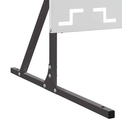 Schermo per Privacy Grigio 100 x 50 x 180 cm Acciaio