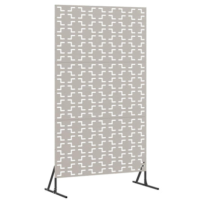 Schermo per Privacy Grigio 100 x 50 x 180 cm Acciaio CorTen