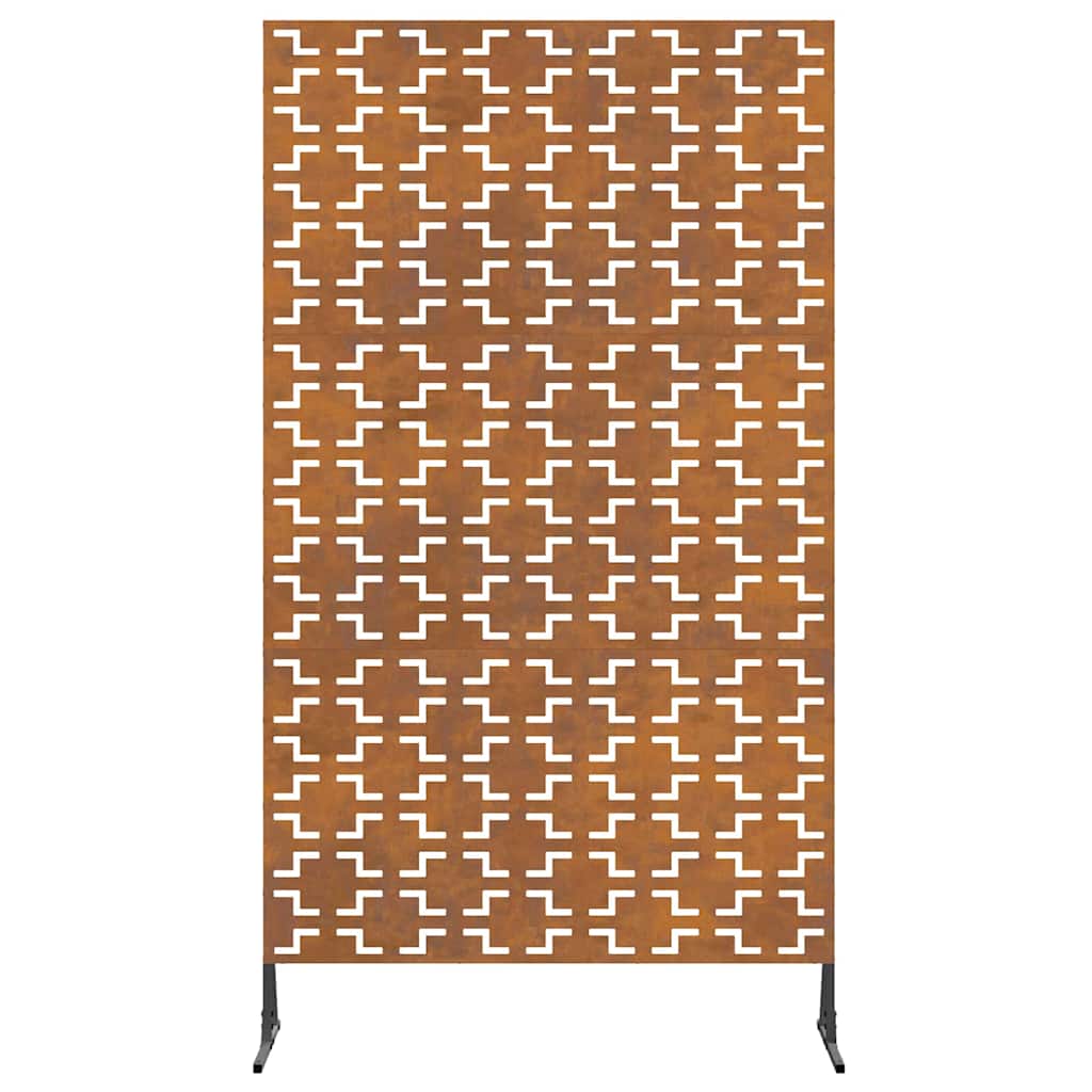 Schermo per Privacy Grigio 100 x 50 x 180 cm Acciaio CorTen