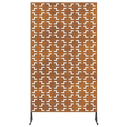 Schermo per Privacy Grigio 100 x 50 x 180 cm Acciaio CorTen