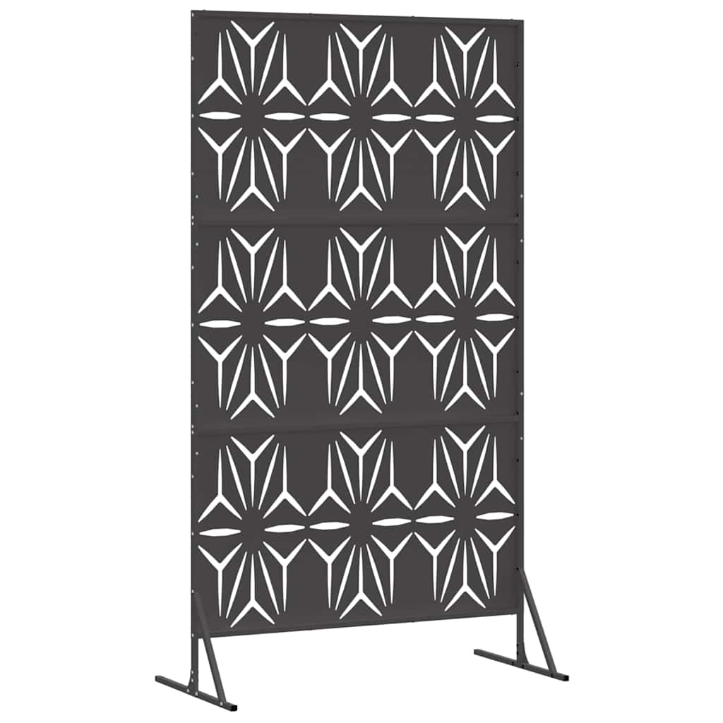 Schermo per Privacy Nero 100 x 50 x 180 cm Acciaio