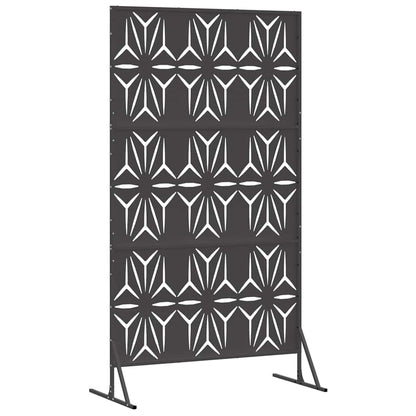 Schermo per Privacy Nero 100 x 50 x 180 cm Acciaio