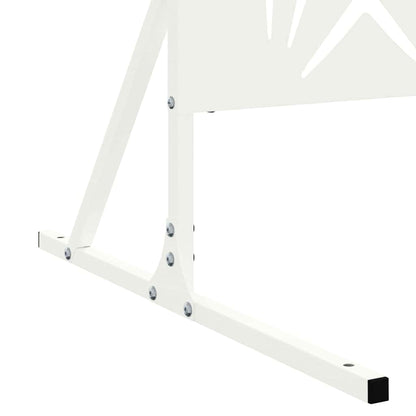 Schermo per Privacy Bianco 100 x 50 x 180 cm Acciaio