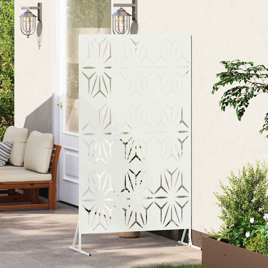 Schermo per Privacy Bianco 100 x 50 x 180 cm Acciaio