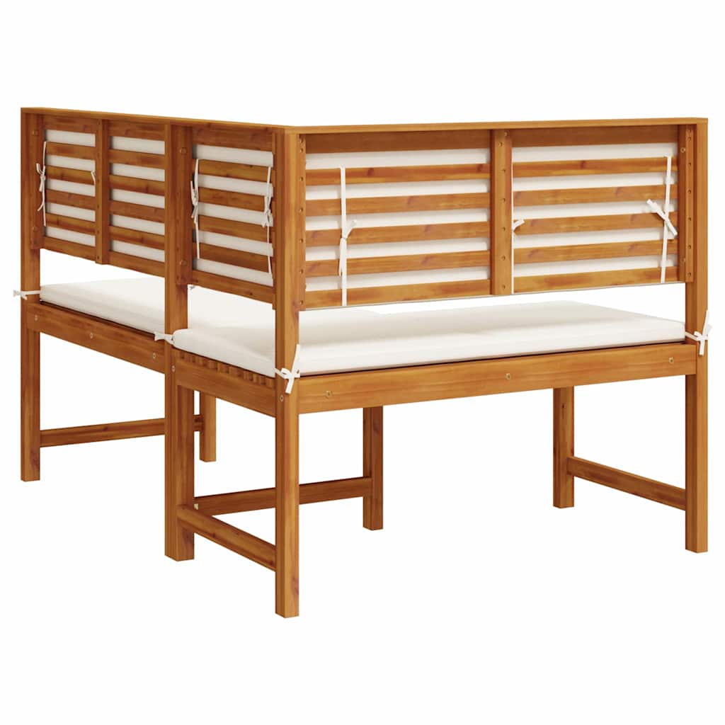 Sedia da Giardino con cuscino Marrone 140 x 100 x 91cm | homemem39