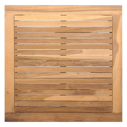 Tavolo da Giardino Marrone Legno massello di teak | homemem39