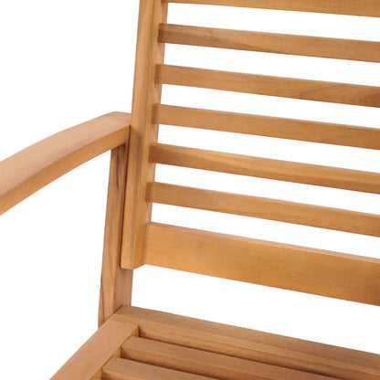 Sedia 2 Pezzo Marrone 65 x 60 x 76,5 cm Legno di teak solido | homemem39