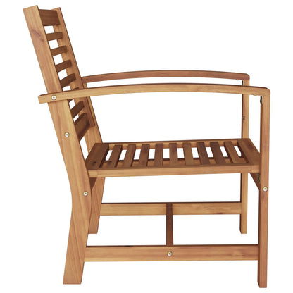 Sedia 2 Pezzo Marrone 65 x 60 x 76,5 cm Legno di teak solido | homemem39