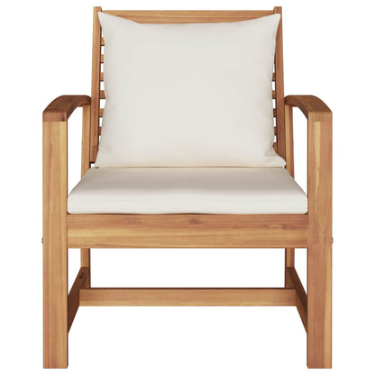 Sedia con cuscino 2 Pezzo Marrone e Crema 65 x 60 x 76,5 cm | homemem39