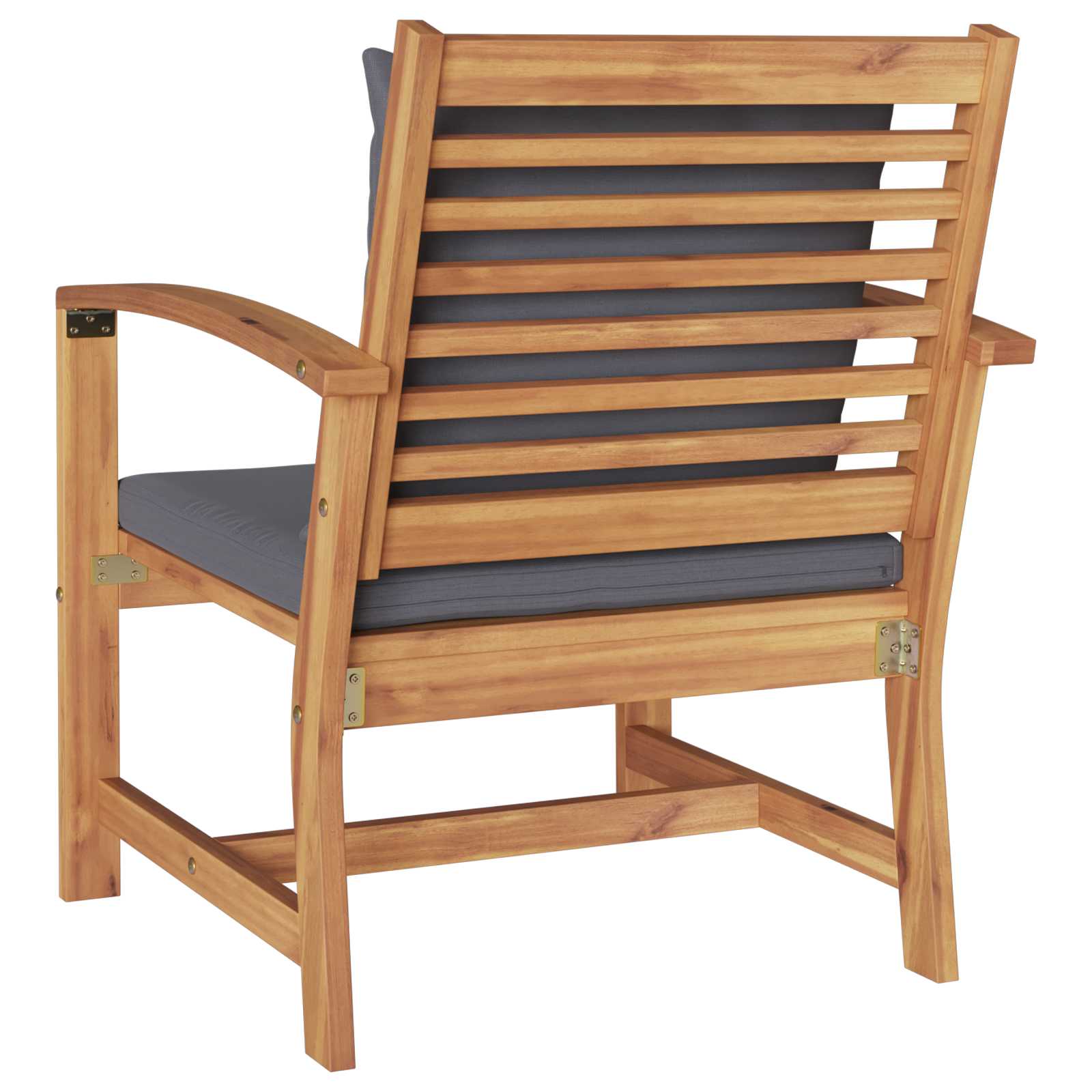 Sedia 2 Pezzo Marrone e grigio scuro 65 x 60 x 76,5 cm | homemem39