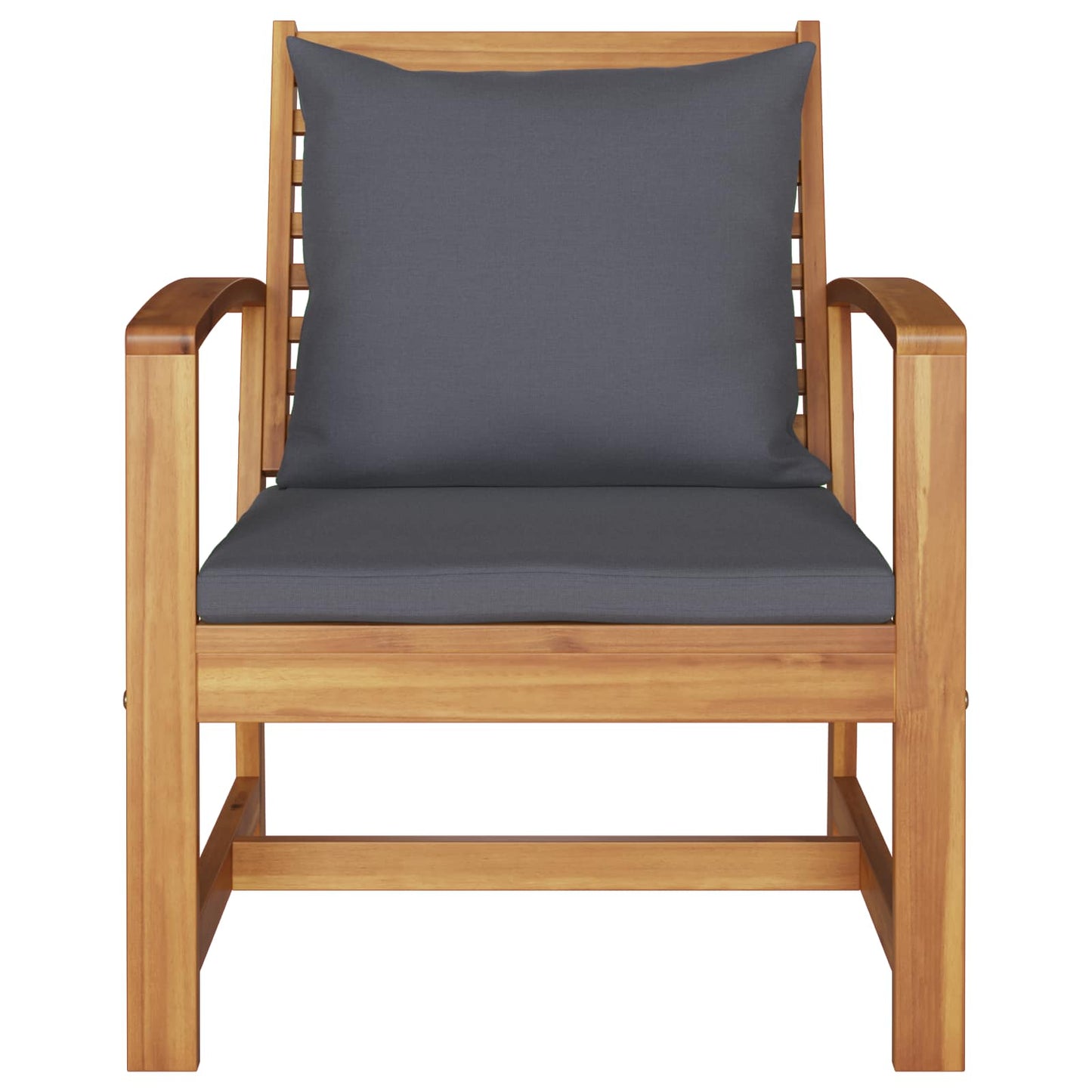 Sedia 2 pcs Marrone e grigio scuro 110 x 65 x 76.5 cm