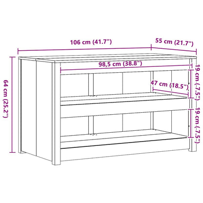 Mobile da cucina MEPPEL Bianco 106 x 55 x 64 cm Pino massello