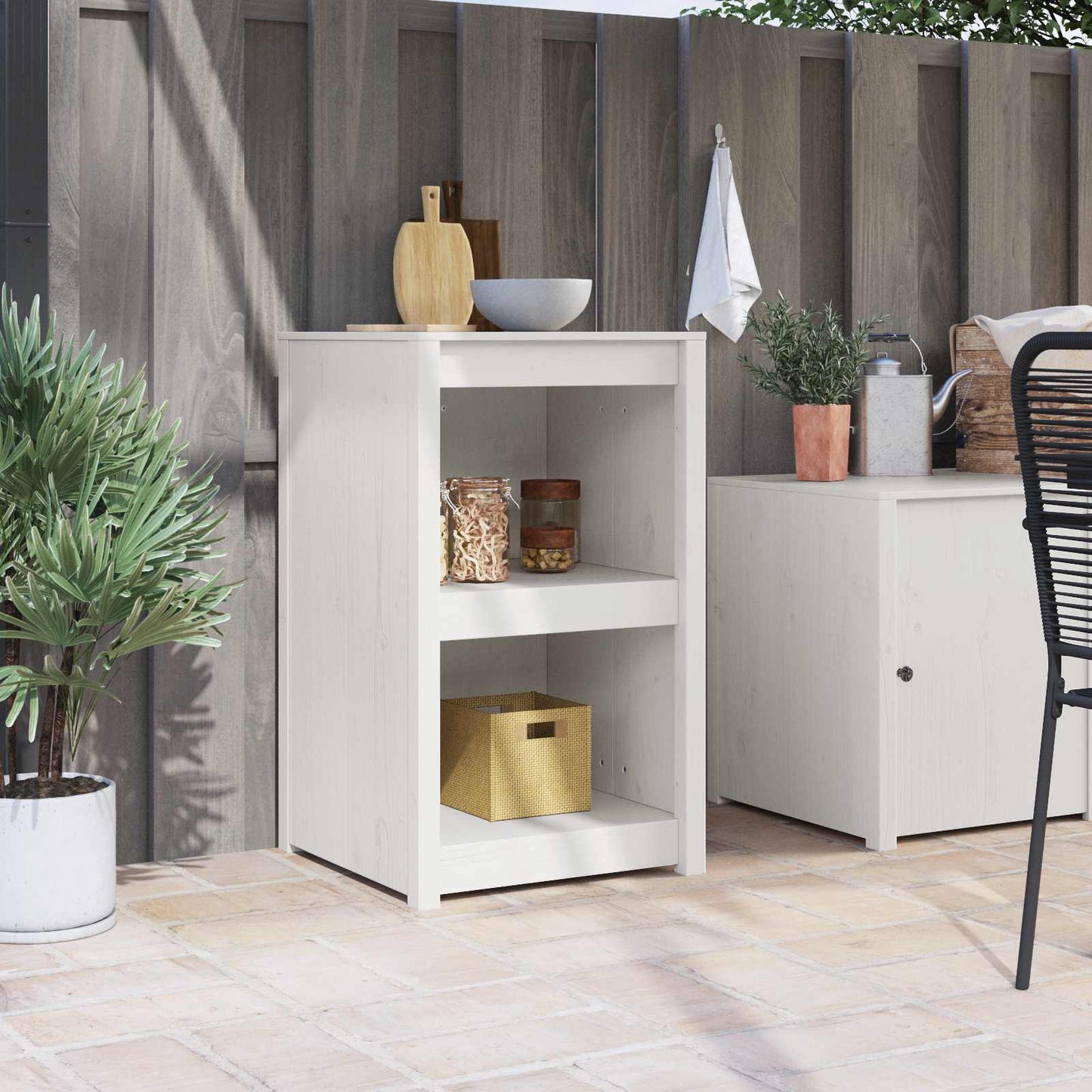 Mobile da cucina MEPPEL Bianco 55 x 55 x 92 cm Pino massello