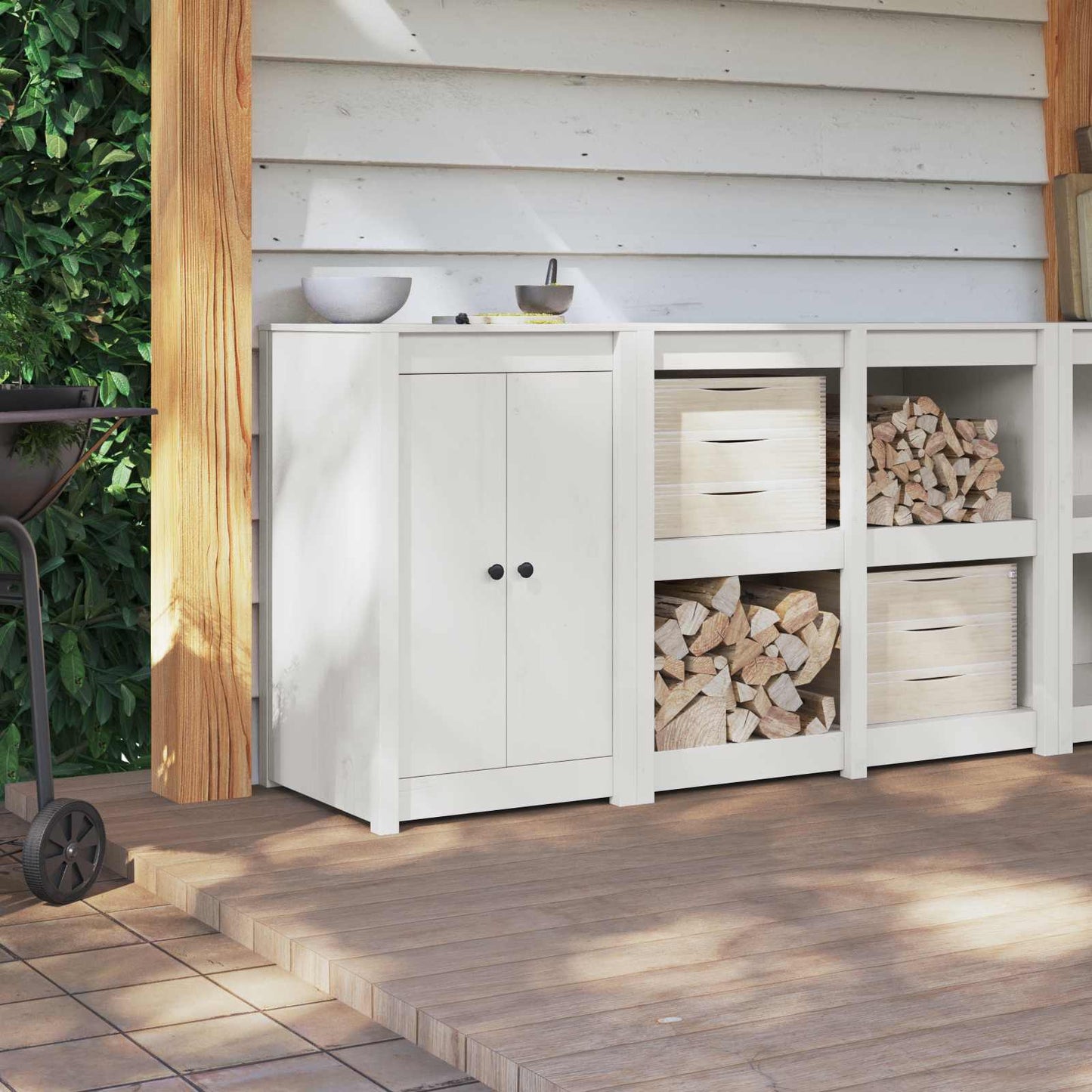 Porta da cucina MEPPEL Bianco 50 x 9 x 82 cm | homemem39