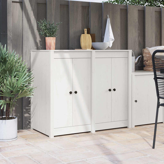 Porta da cucina MEPPEL 2 pcs Bianco 50 x 9 x 82 cm | homemem39