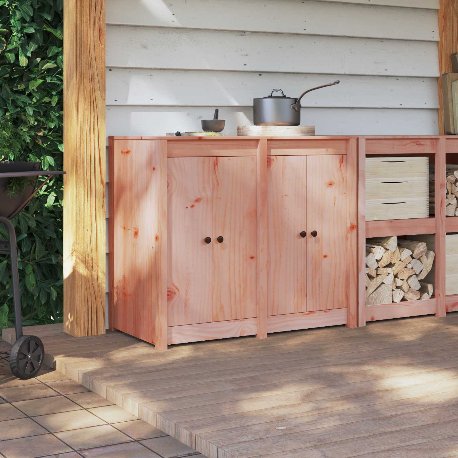 Porta da cucina MEPPEL 2 pcs Marrone 50 x 9 x 82 cm | homemem39