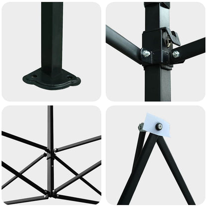 Serra con tetto Verde 290 x 290 x 315 cm Ferro