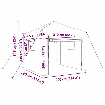 Serra con struttura pop-up Verde 290 x 290 x 315 cm Ferro