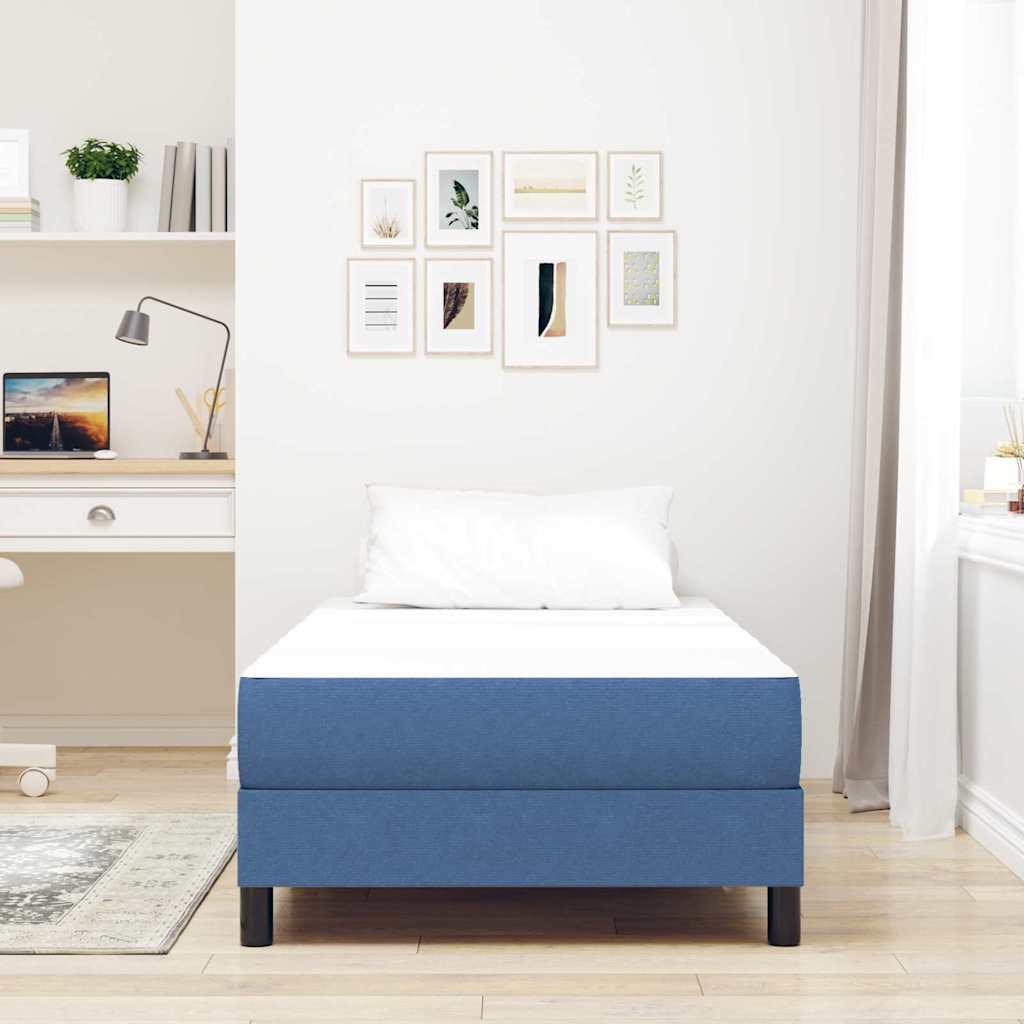 Materasso da Letto con materasso Blu 90 x 190 cm Tessuto - homemem39