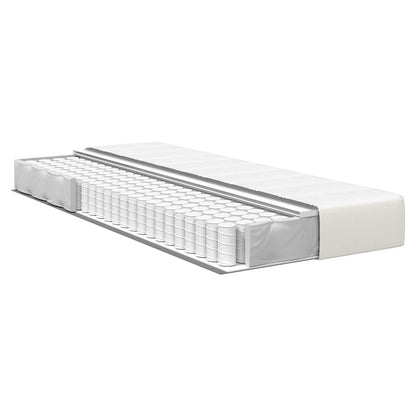 Materasso da Letto con materasso Crema 90 x 200 cm Tessuto - homemem39