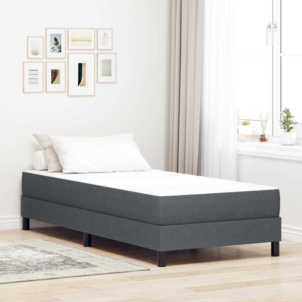 Materasso da Letto con materasso Grigio 100 x 200 cm Tessuto - homemem39