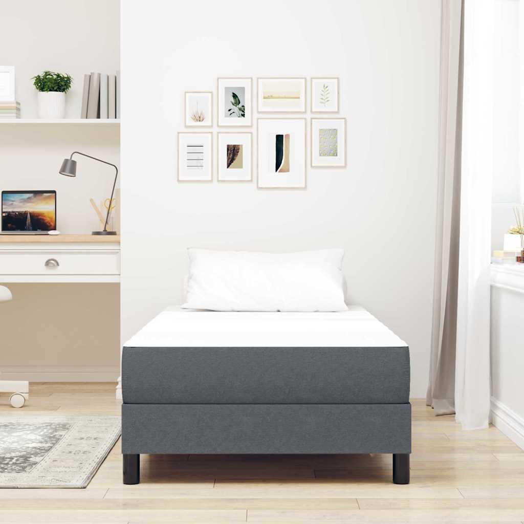 Materasso da Letto con materasso Grigio 100 x 200 cm Tessuto - homemem39
