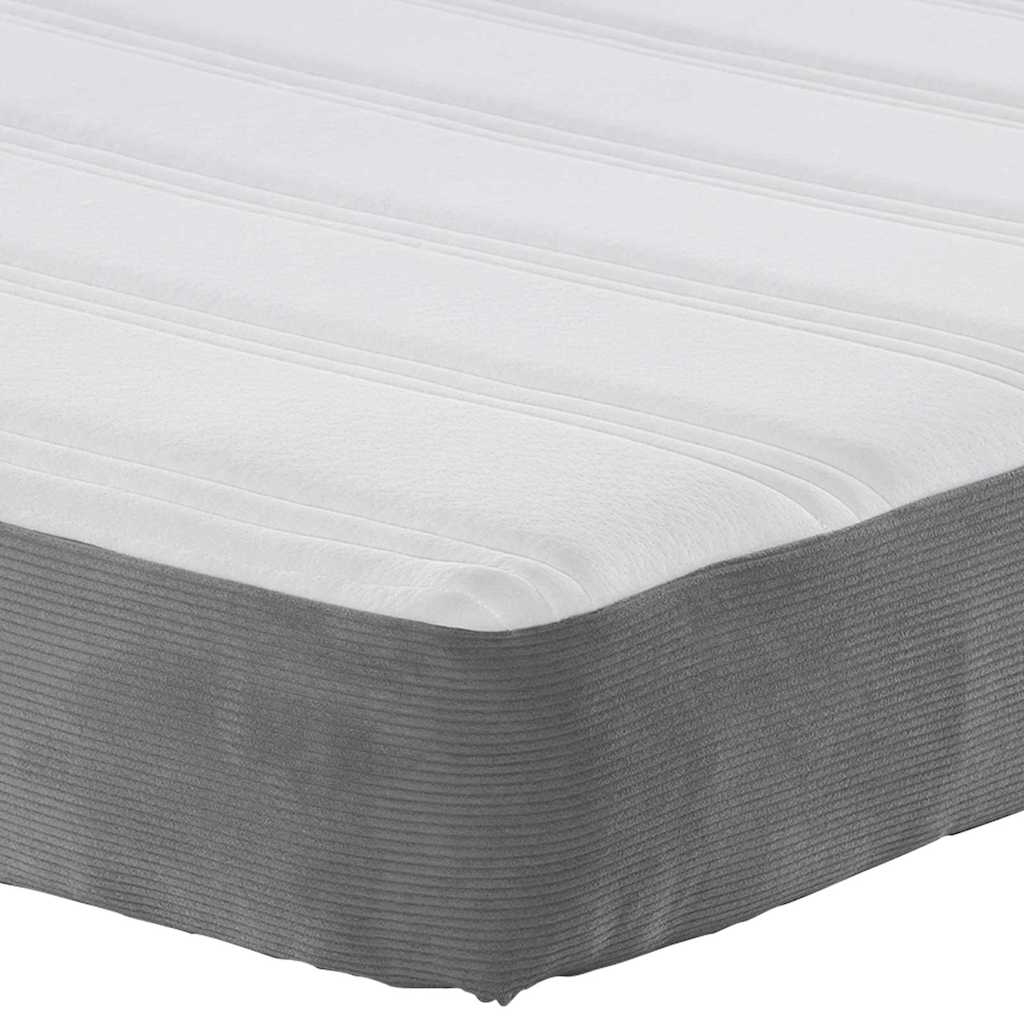 Materasso da Letto Grigio chiaro 120 x 190 cm Tessuto | homemem39