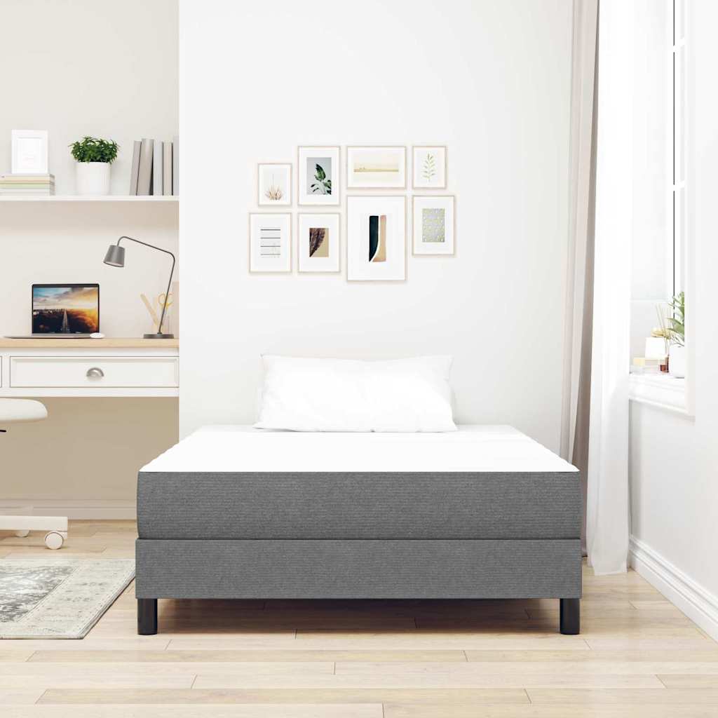 Materasso da Letto Grigio chiaro 120 x 190 cm Tessuto | homemem39