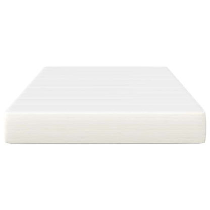 Materasso da Letto con materasso Crema 120 x 190 cm Tessuto