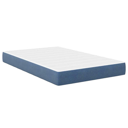 Materasso da Letto con materasso Blu 120 x 190 cm Tessuto