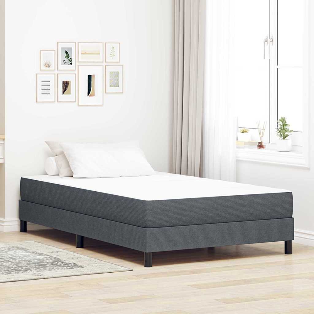 Materasso da Letto con materasso Grigio 120 x 200 cm Tessuto - homemem39