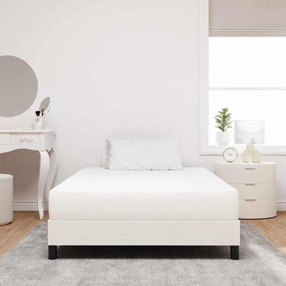 Materasso da Letto con materasso Crema 120 x 200 cm Tessuto | homemem39