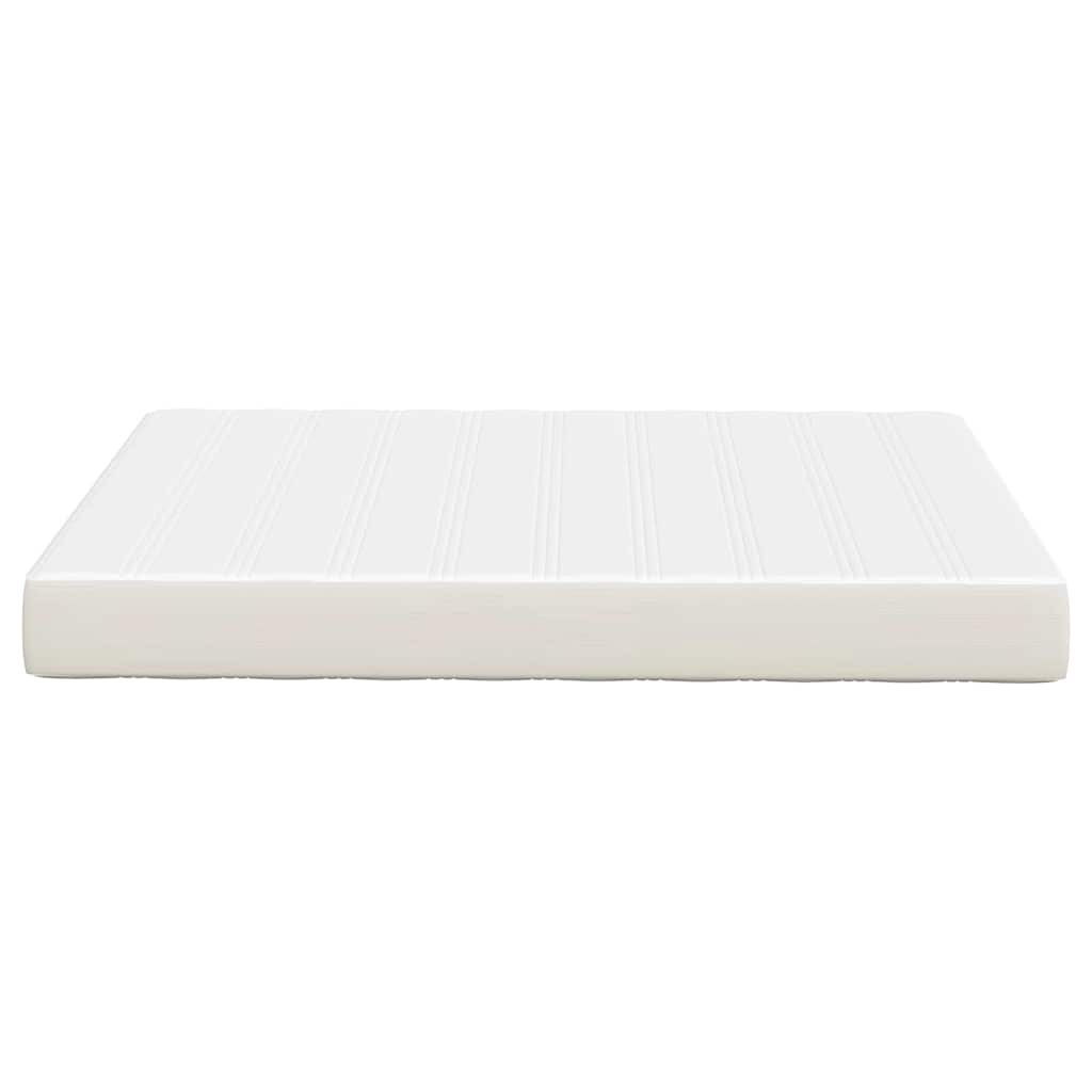 Materasso da Letto con materasso Crema 140 x 190 cm Tessuto