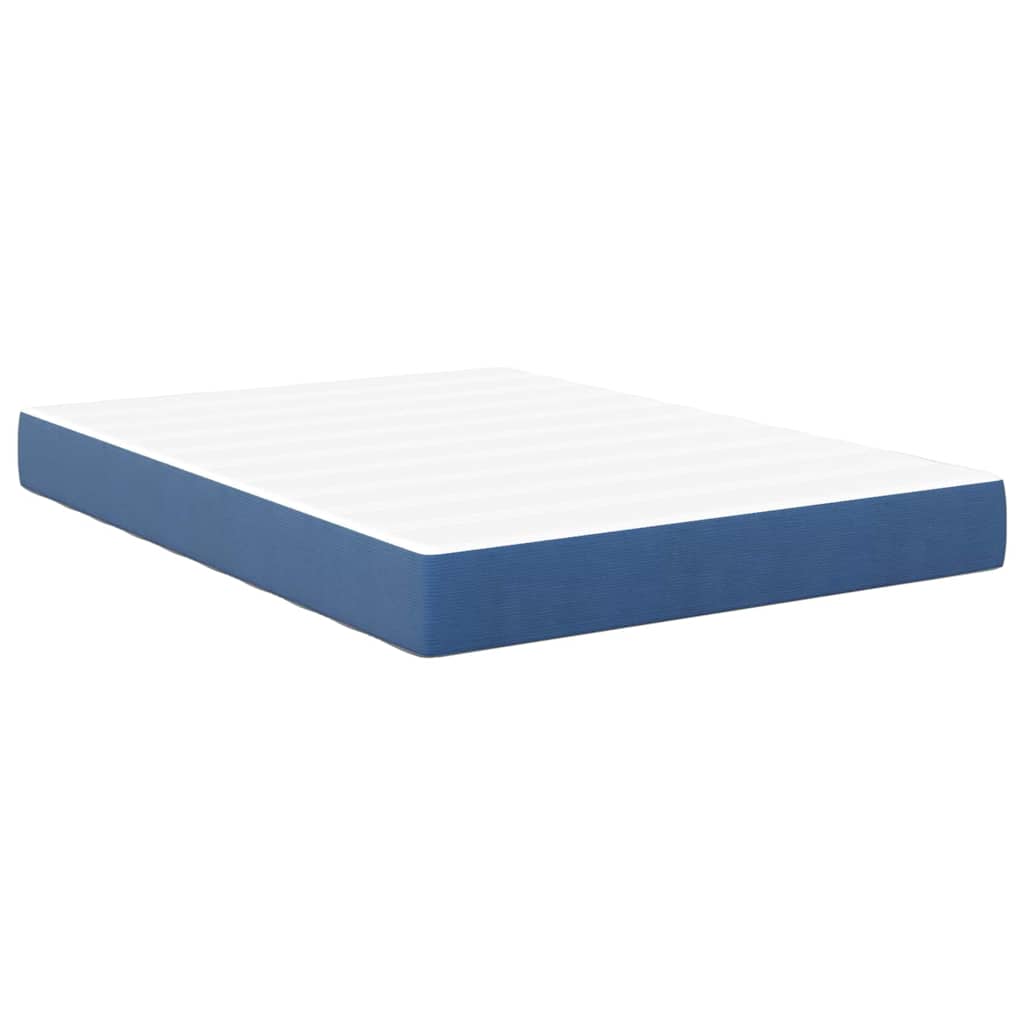 Materasso da Letto con materasso Blu 140 x 190 cm Tessuto - homemem39