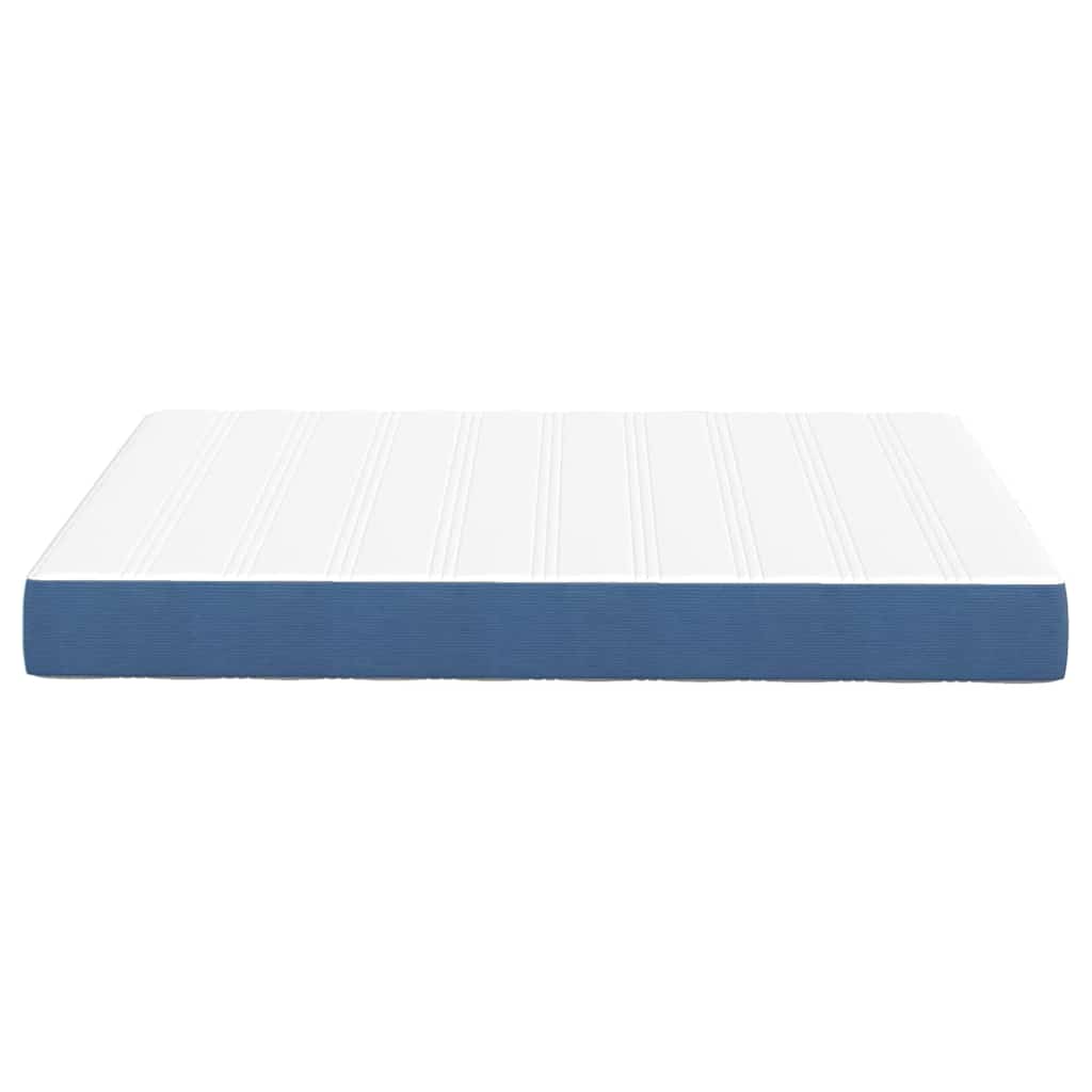 Materasso da Letto con materasso Blu 140 x 190 cm Tessuto - homemem39