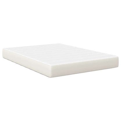Materasso da Letto con materasso Crema 140 x 200 cm Tessuto | homemem39