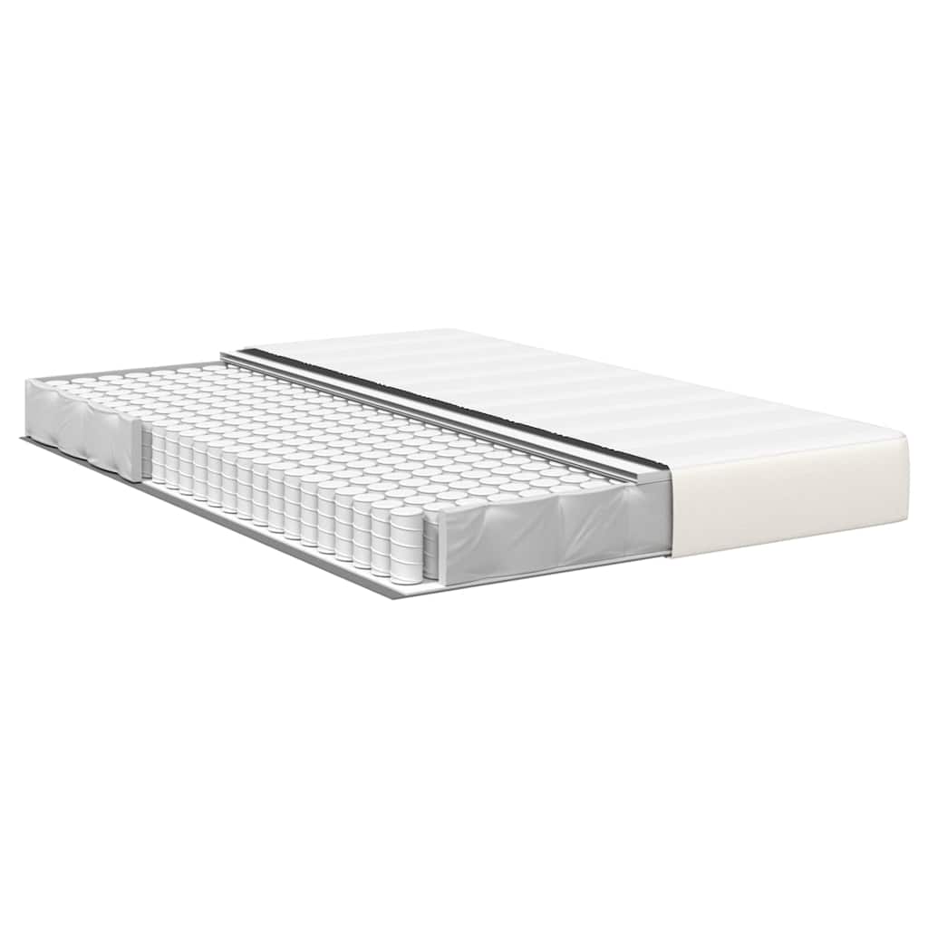 Materasso da Letto con materasso Crema 140 x 200 cm Tessuto | homemem39