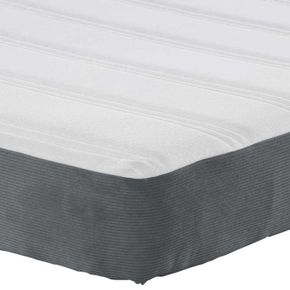 Materasso da Letto con materasso Grigio 160 x 200 cm Tessuto | homemem39