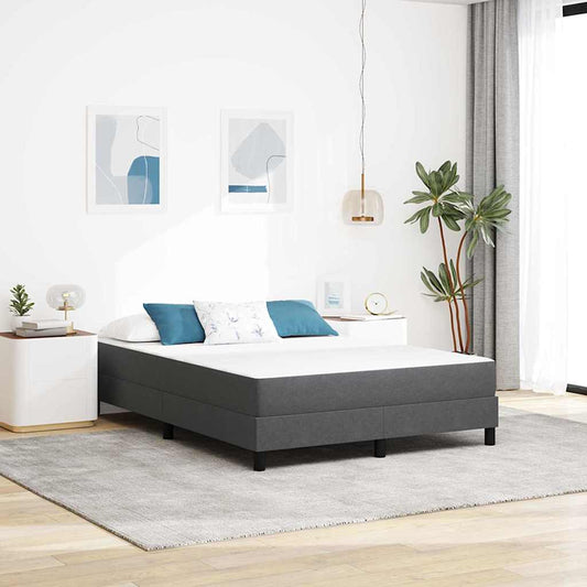 Materasso da Letto con materasso Grigio 160 x 200 cm Tessuto | homemem39