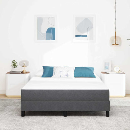 Materasso da Letto con materasso Grigio 160 x 200 cm Tessuto | homemem39