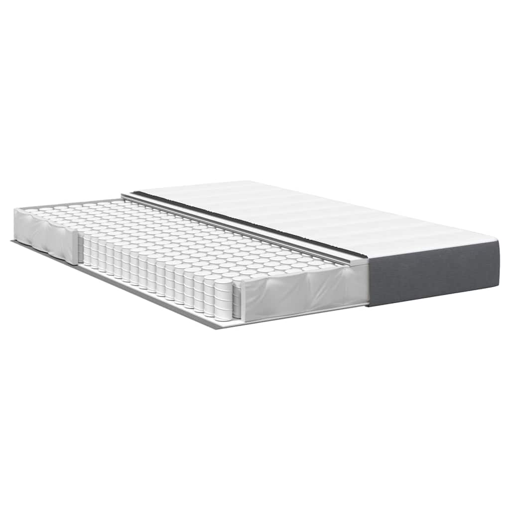 Materasso da Letto con materasso Grigio 160 x 200 cm Tessuto | homemem39