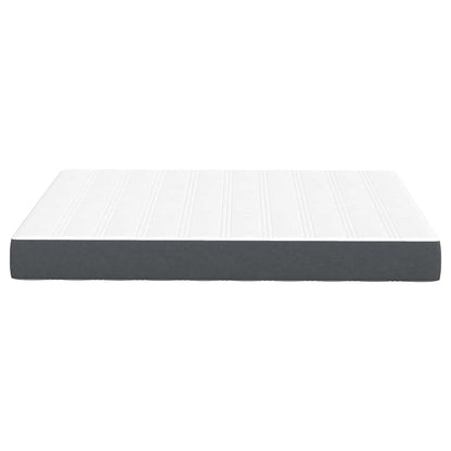 Materasso da Letto con materasso Grigio 160 x 200 cm Tessuto | homemem39